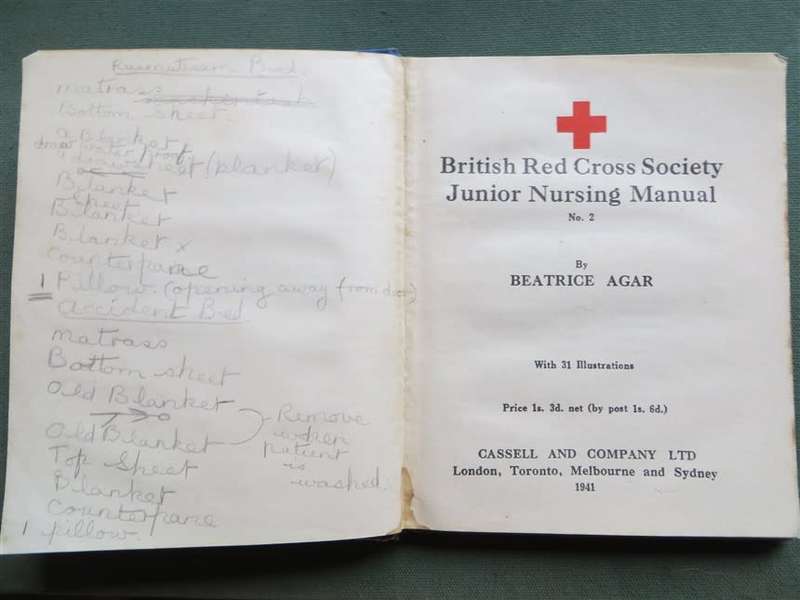 1941 British Red Cross Society - Junior Nursing Manual No.2
