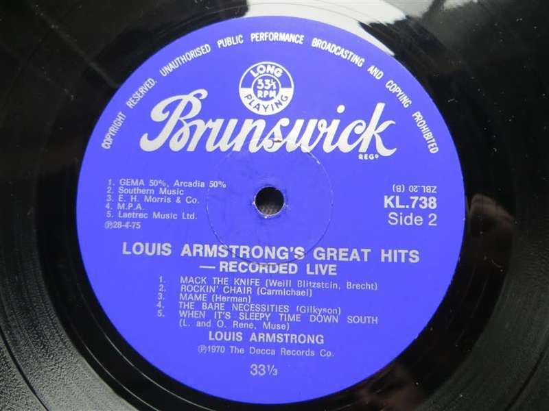 Louis - Greatest Hits Vintage Vinyl LP - VG