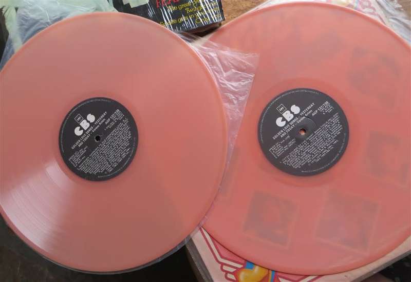 2 x Pink LP Set - Golden Love Songs Vintage Vinyl LP - VG+