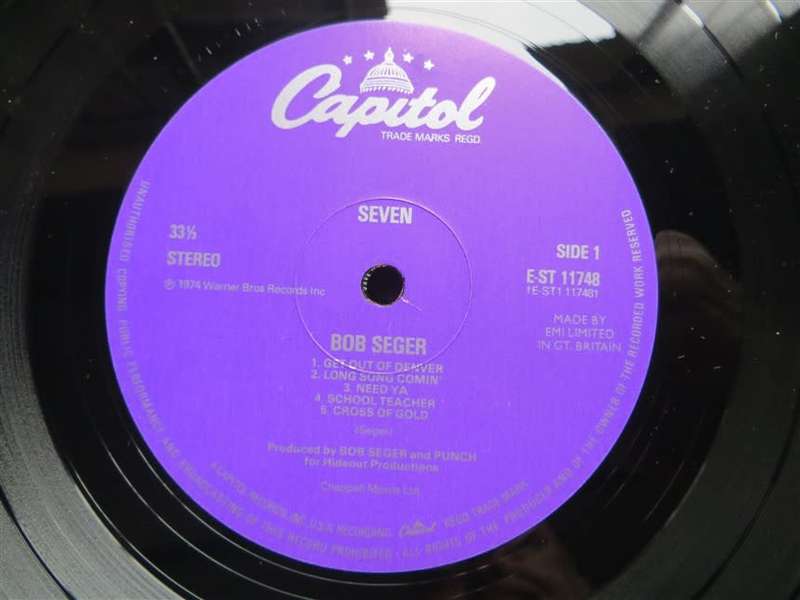 Bob Seger - Seven - Vintage Vinyl LP - VG