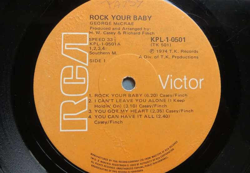 George McCray - Rock your Baby Vintage Vinyl LP - VG