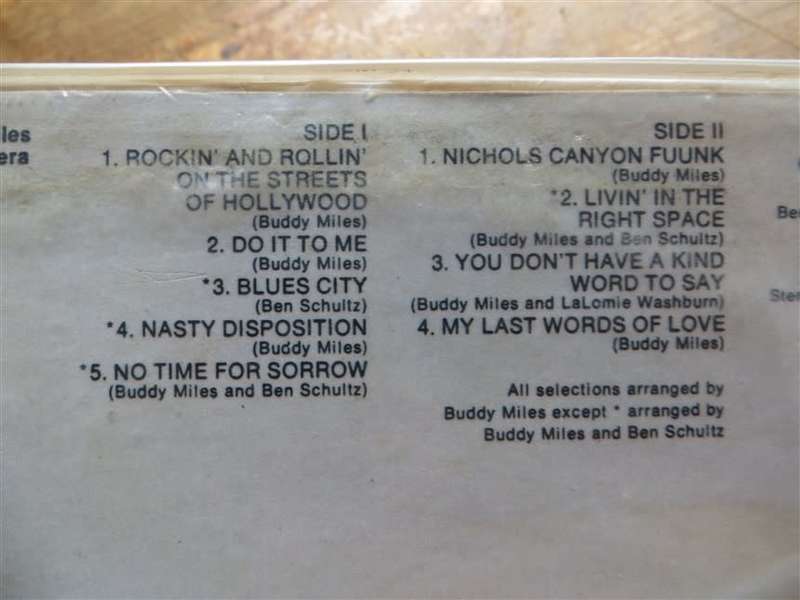 Buddy Miles - More Miles per Gallon Vintage Vinyl LP - VG