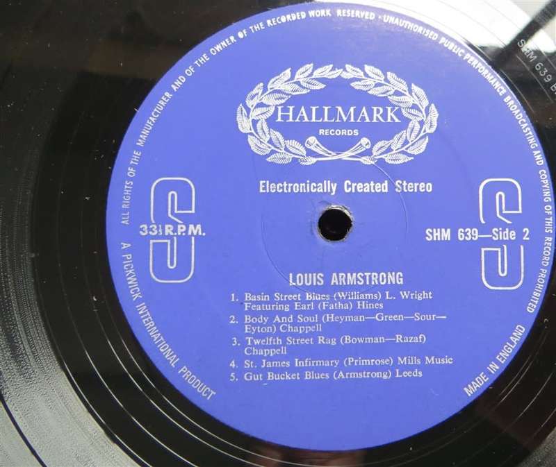 Louis Armstrong  Vintage Vinyl LP - VG