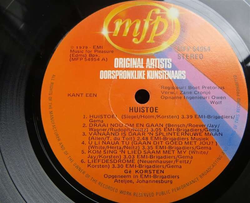 Ge Korsten HuisToe Vintage Vinyl LP - VG