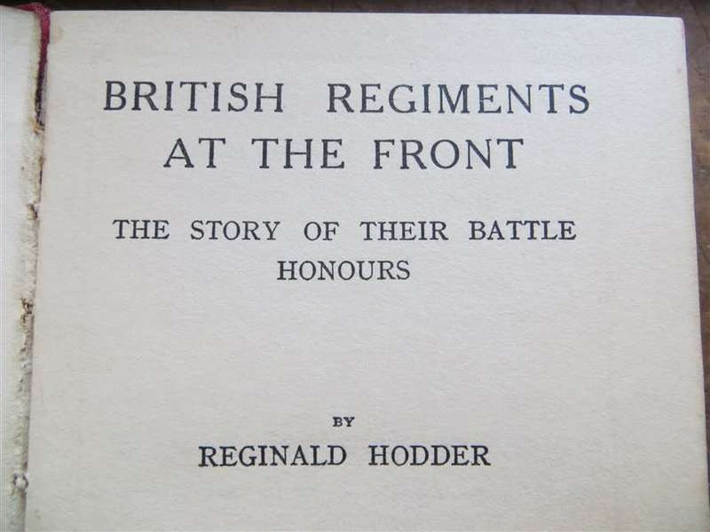 British regiments at the Front - Reginald Hodder