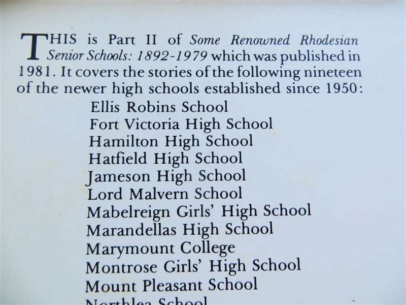More Rhodesian Senior Schools - Bulawayo 1982 Vol.2 Rhodesiana