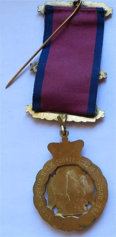 Masonic Medal - bearer of Jewel 1963 Knights Chapter Knight Guard 1962
