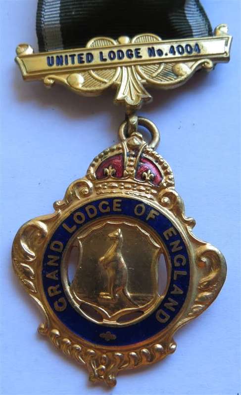 Masonic Medal - Grand Lodge of England Bro. S Jucha