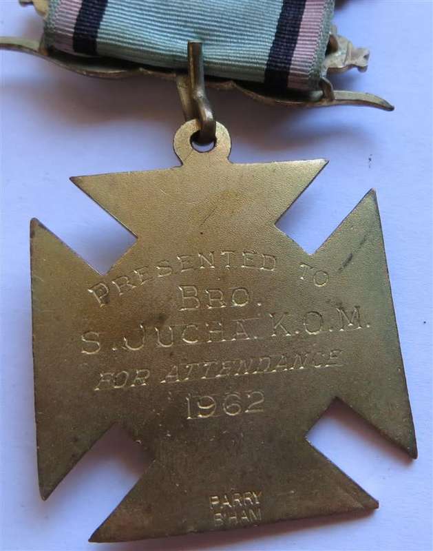 Masonic Medal -  Bro. S Jucha