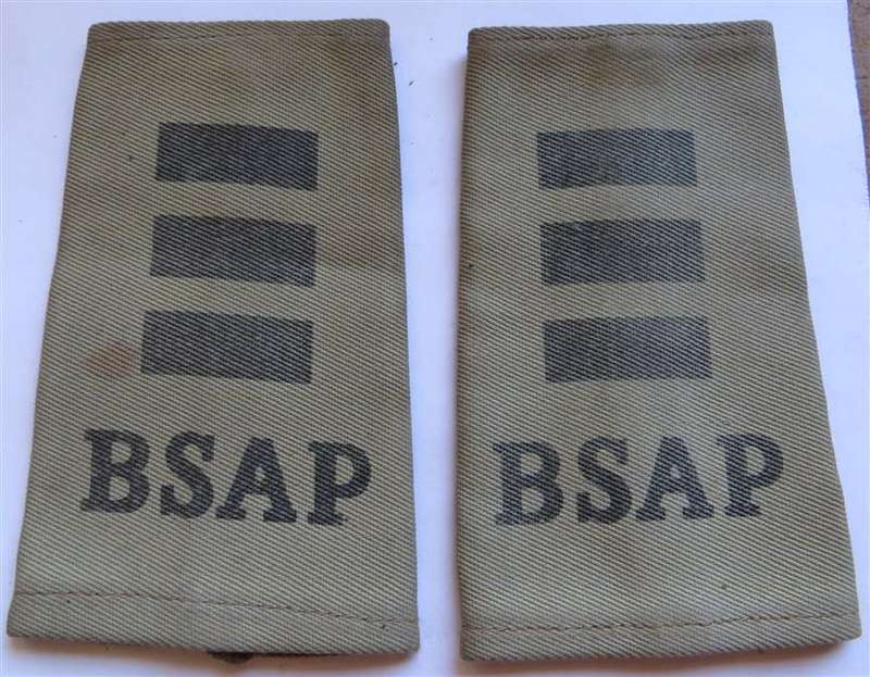 Rhodesia BSAP British South African Police Rank - Shoulder