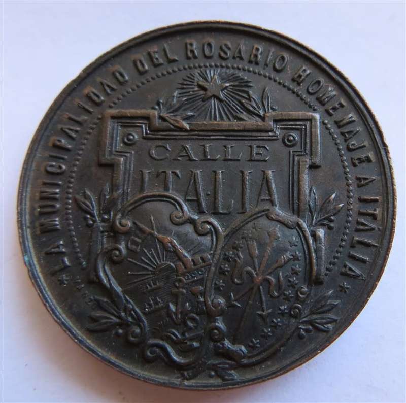 1900 Calle Italia Argentinean Brotherhood Medallion