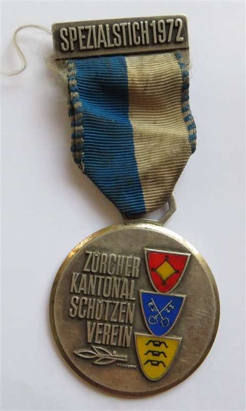 Zurcher Kantonal schutzen verein spezialstich Shooting medal