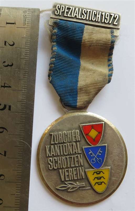 Zurcher Kantonal schutzen verein spezialstich Shooting medal