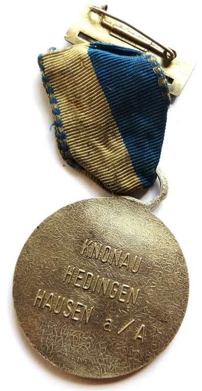 Zurcher Kantonal schutzen verein spezialstich Shooting medal