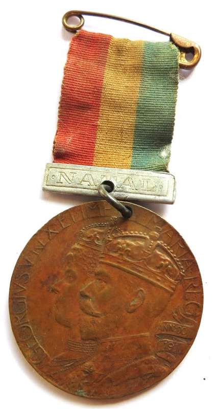 1911 Natal Coronation Medal