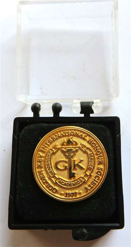 1977 Golden Key Badge