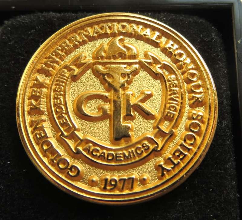 1977 Golden Key Badge