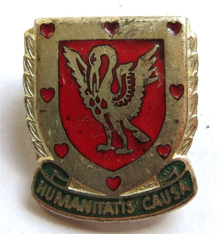 Vintage Humanitatis Causa Blood Donor Badge
