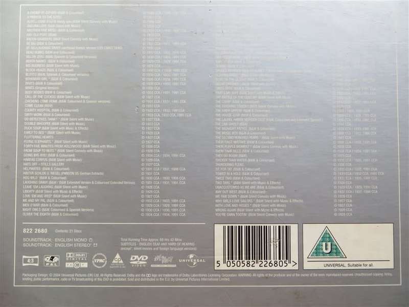 Laurel & Hardy Box Set - 21 x DVD`s - Great Condition Discs