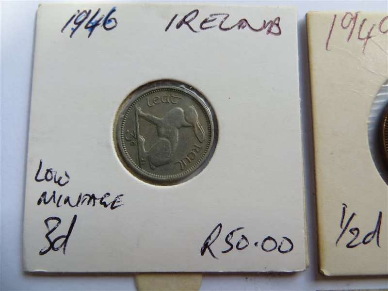 5 x Ireland Coins  - 1 Bid for all 5