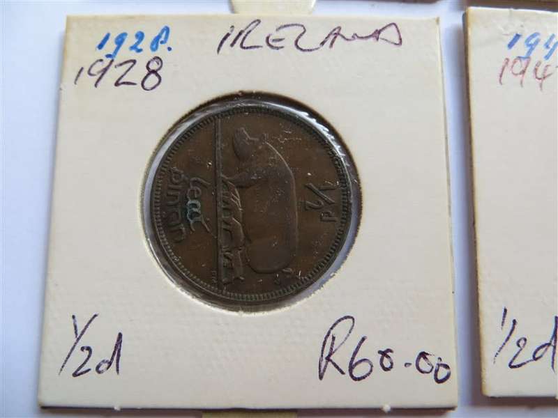 5 x Ireland Coins  - 1 Bid for all 5