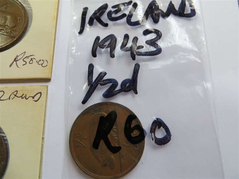 5 x Ireland Coins  - 1 Bid for all 5
