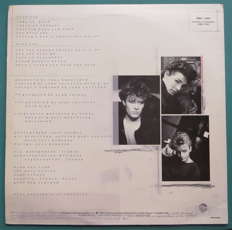 Vintage Vinyl LP - aha - Hunting High & Low - VG/VG+