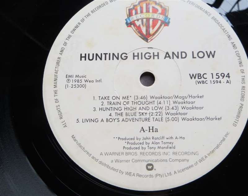 Vintage Vinyl LP - aha - Hunting High & Low - VG/VG+