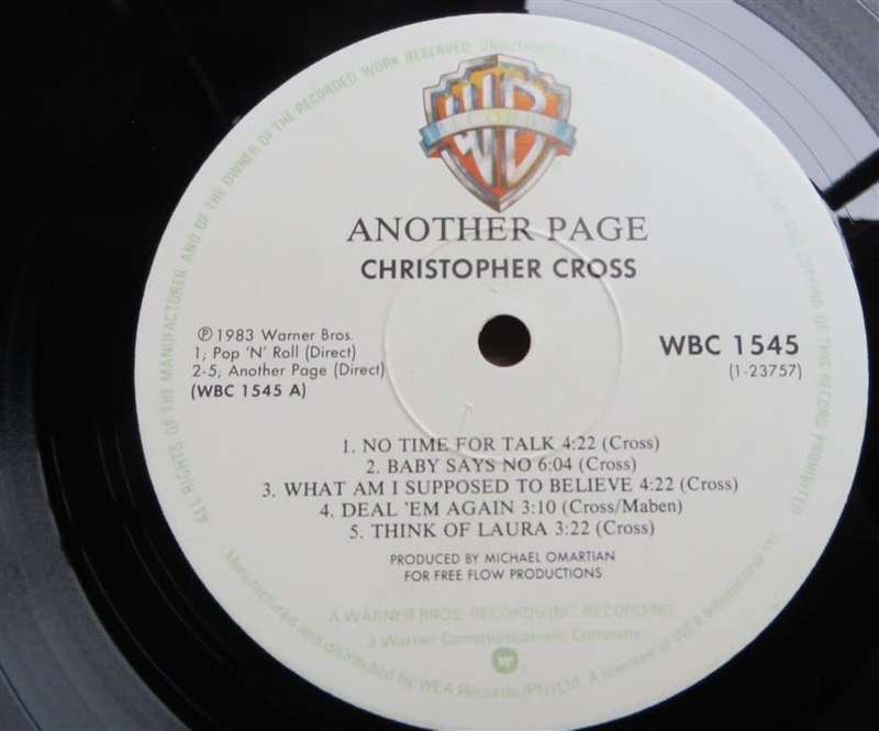 Vintage Vinyl LP - Christopher Cross - VG+/VG+
