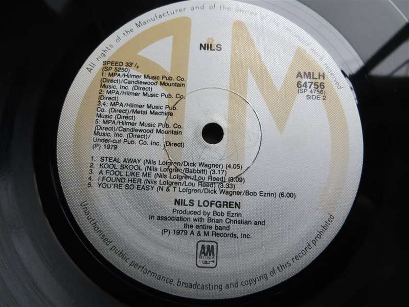 Vintage Vinyl LP - Nils Lofgren - VG+/VG+