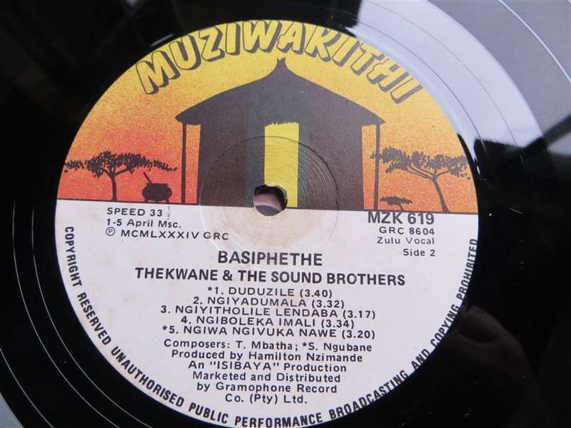 Vintage Vinyl LP - Thekwane & the Sound Brothers - Zulu VG/VG