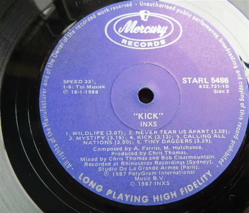 Vintage Vinyl LP - INXS - Kick - E/VG