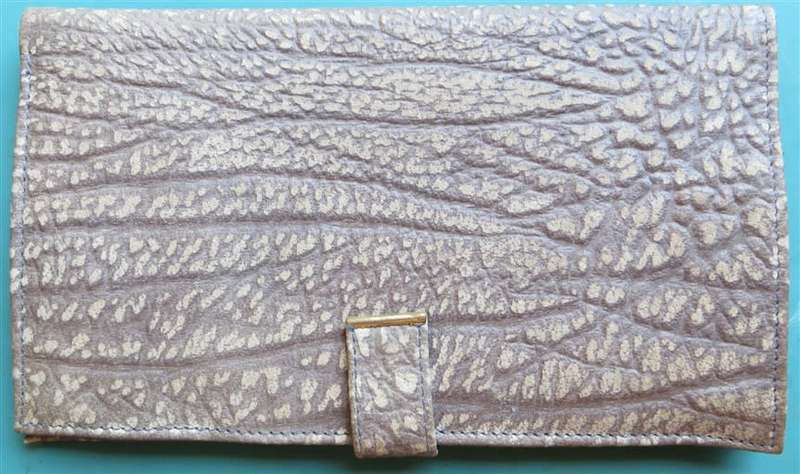 Busby genuine Buffalo Hide Leather Travel Wallet