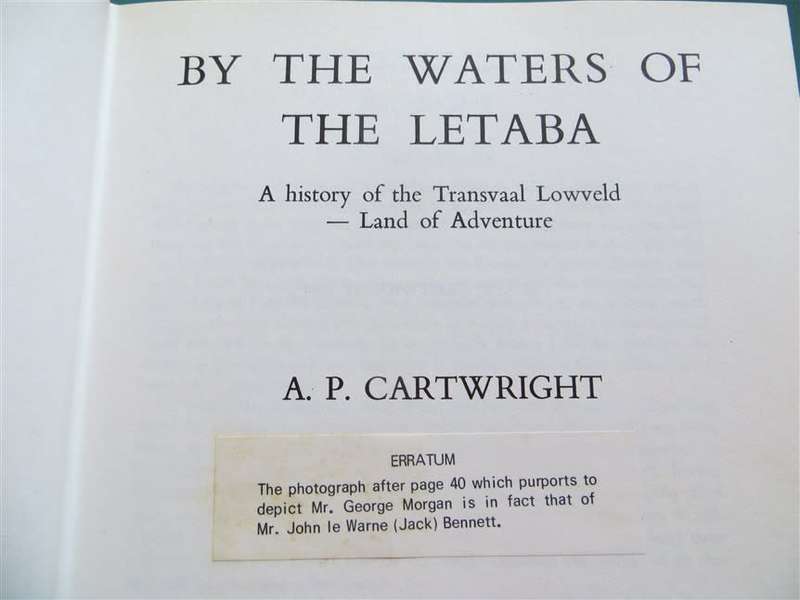 By The Waters of the Letaba - AP Cartwright - Lowveld History Africana