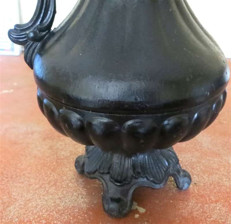Large Ornate Italian Blackened Pewter Jug/Pitcher +-300mm high