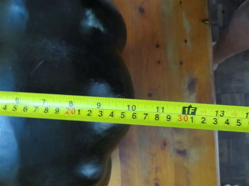 Vintage Large Leather Hippo Sculpture - Good Condition 320mm(h) x 550mm(l) x 260mm(w)