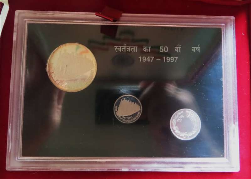 50th Anniversary of India VIP Independence 1947-1997 Proof Set **SCARCE**