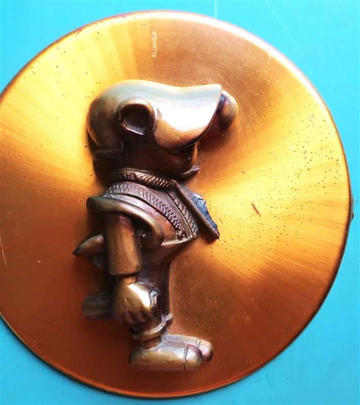 Andy Capp in Pure Copper - Made in Rhodesia , Salisbury - +-300mm
