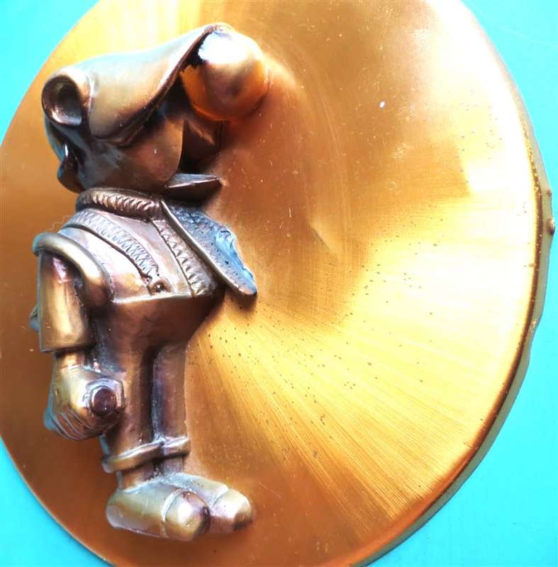 Andy Capp in Pure Copper - Made in Rhodesia , Salisbury - +-300mm