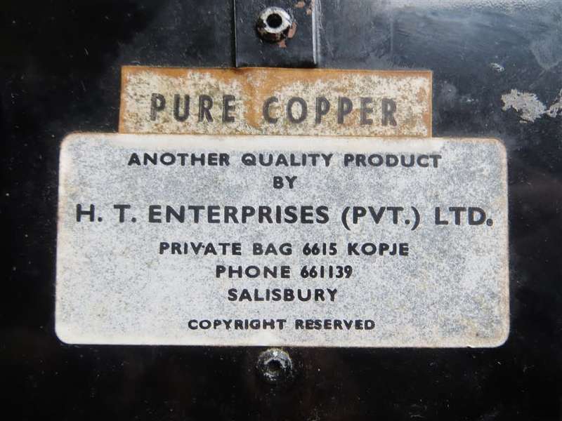 Andy Capp in Pure Copper - Made in Rhodesia , Salisbury - +-300mm