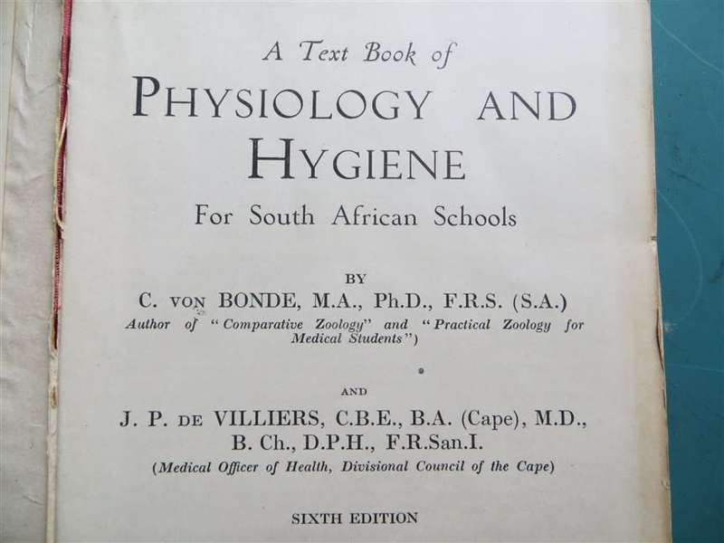 Physiology & Hygiene for South African Schools  - van Bonde & De Villiers