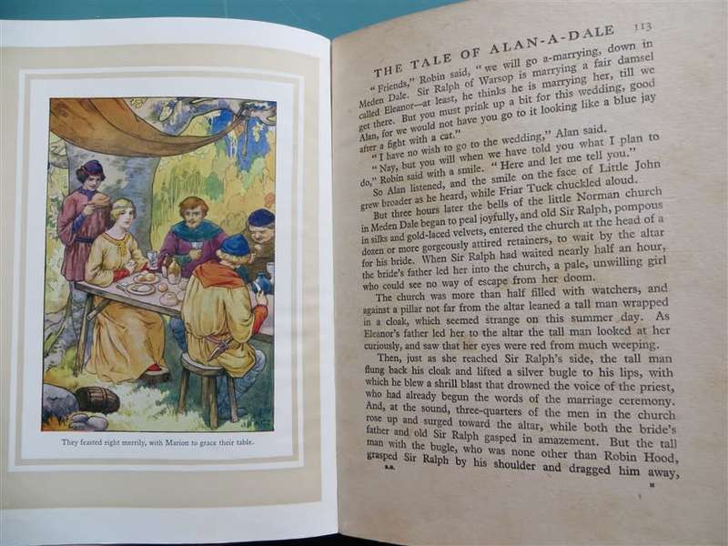 Robin Hood - Vintage E.C Vivian with 16 x Colour Plates by Harry G.Theaker 1950`s