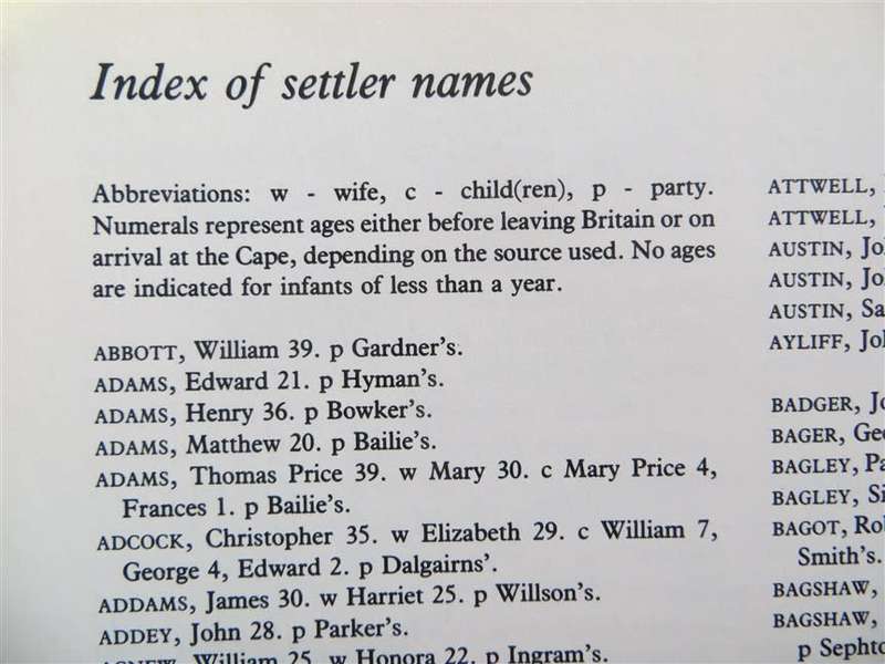 The Settler Handbook 1st Ed. - Trace your Ancestry Settler roots - 1820 settlers List - M.D Nash