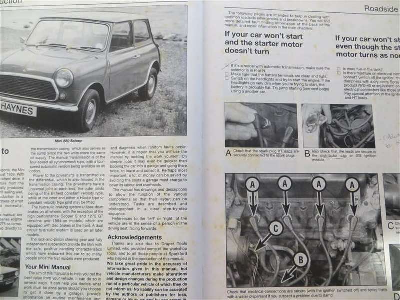Mini 1969-2001 Owner`s & Repair Manual Haynes