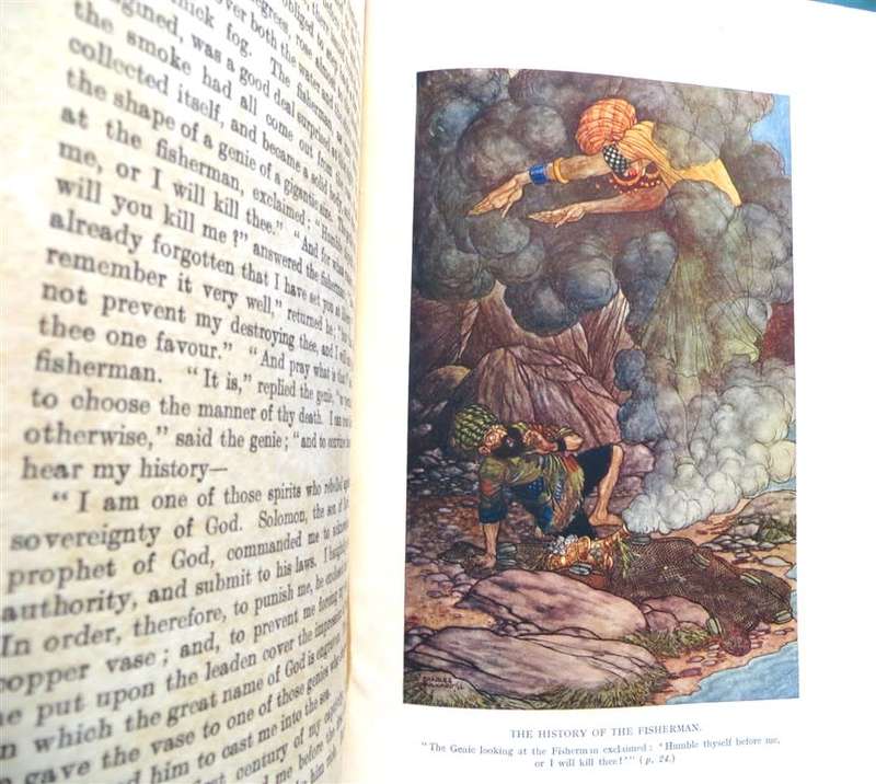 The Arabian Nights - Illustrated by Charles Folkard - 1929 Spine cover damaged Great Plates