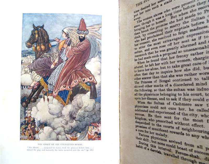 The Arabian Nights - Illustrated by Charles Folkard - 1929 Spine cover damaged Great Plates