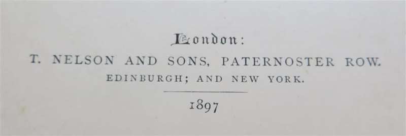 Under the Southern Cross - 1897 Published by T. Nelson and Sons
