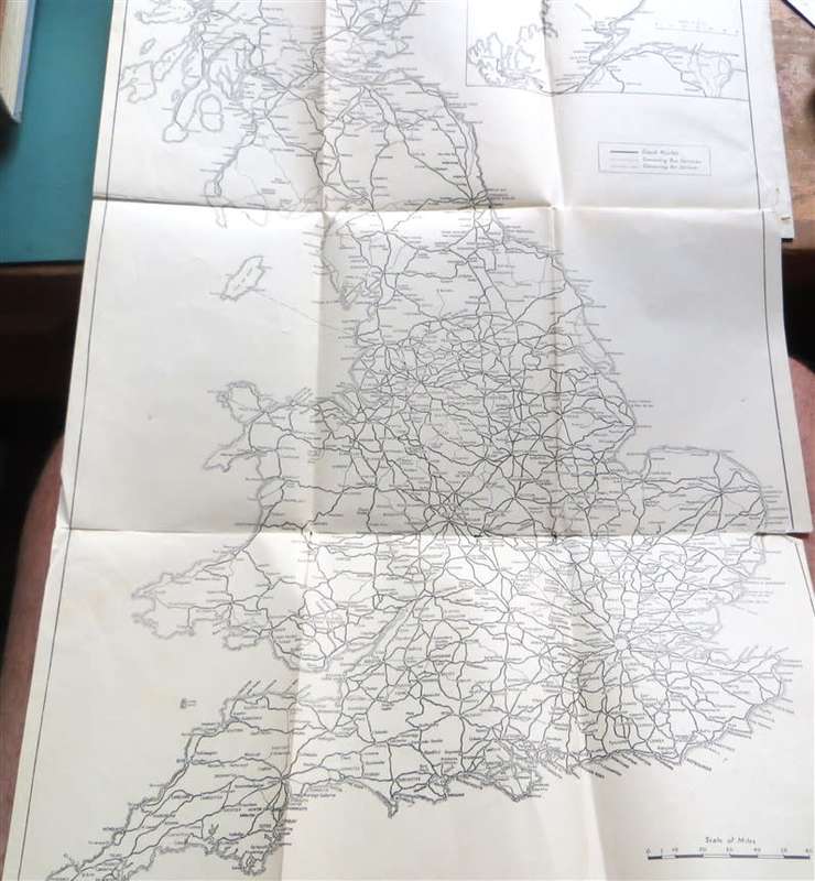 Vintage seeing Britain by Road - Map of Coach Routes