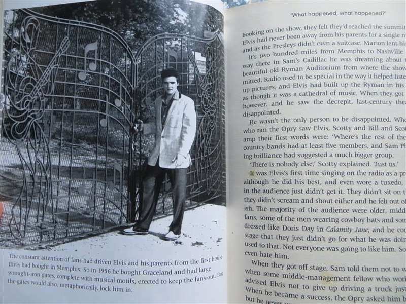 Being Elvis - Ray Connolly + Graceland Official Guide Book - loose page/s