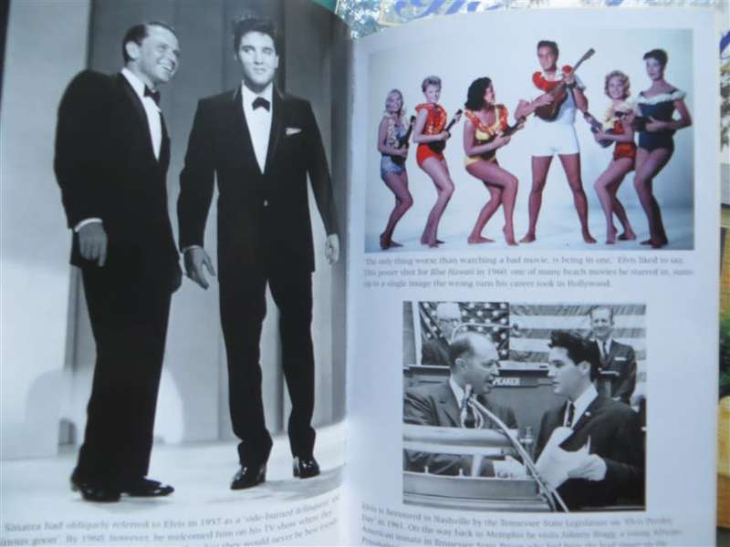 Being Elvis - Ray Connolly + Graceland Official Guide Book - loose page/s